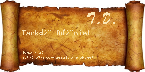 Tarkó Dániel névjegykártya